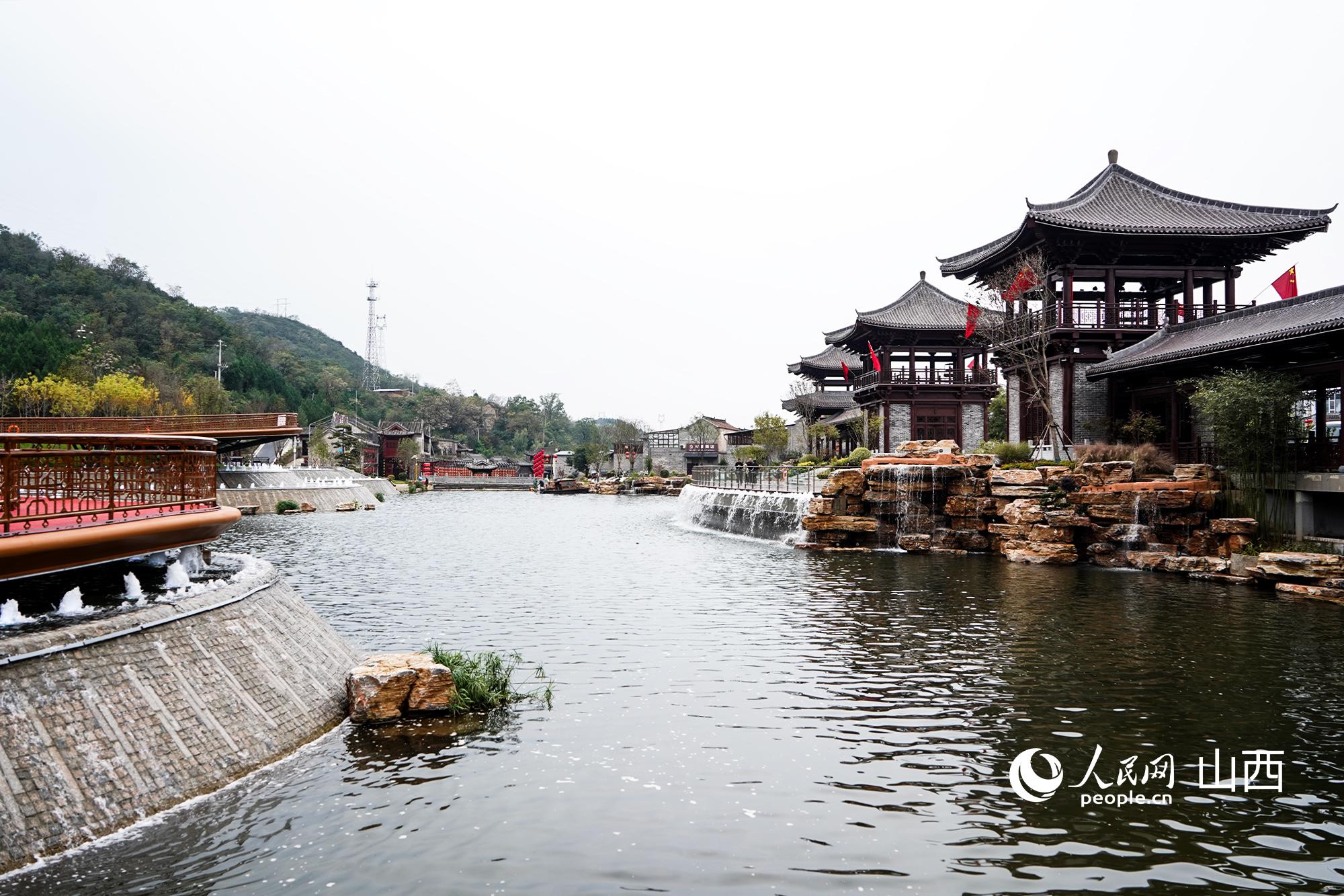 晋城市阳城县上庄、中庄连通的水系景观。焦搏文摄